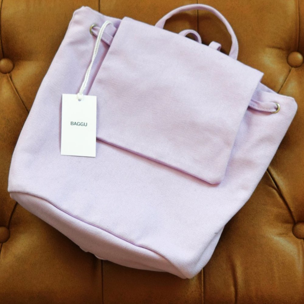 Baggu Canvas Mini Backpack in Lilac